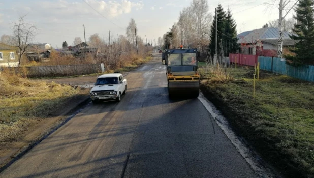 Ремонт дороги в Бийском районе.