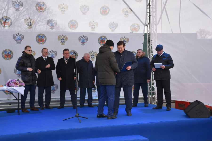 Официальное открытие движения на участке реконструкции Чуйского тракта.
