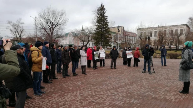 Митинг за сохранение зеленых зон.