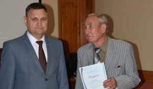 Ректор АлтГТУ Андрей Марков и Анатолий Тюняев, июнь 2019.