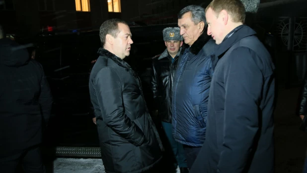 Дмитрий Медведев прибыл в Барнаул, ноябрь 2019 год. 