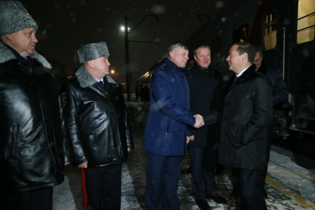 Дмитрий Медведев прибыл в Барнаул, ноябрь 2019 год. 