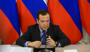 Дмитрий Медведев в алтайском селе Санниково.