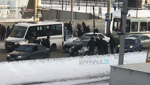 Задержание в центре Барнаула.