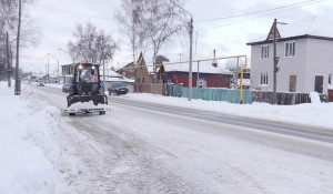Уборка снега в Барнауле  19 ноября.