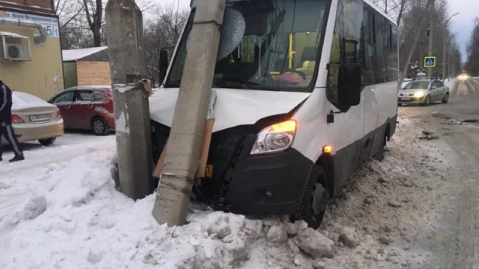 ДТП с маршруткой в Бийске.
