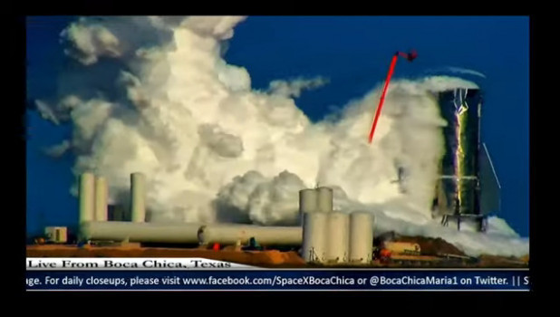 Взрыв опытной ракеты Илона Маска.