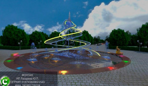 Проект фонтана с Белкой и Стрелкой.