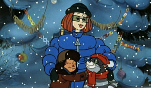Кадр из мультфильма "Зима в Простоквашино".
