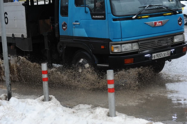 Дождь и слякоть в Барнауле. 6 декабря 2019 года.