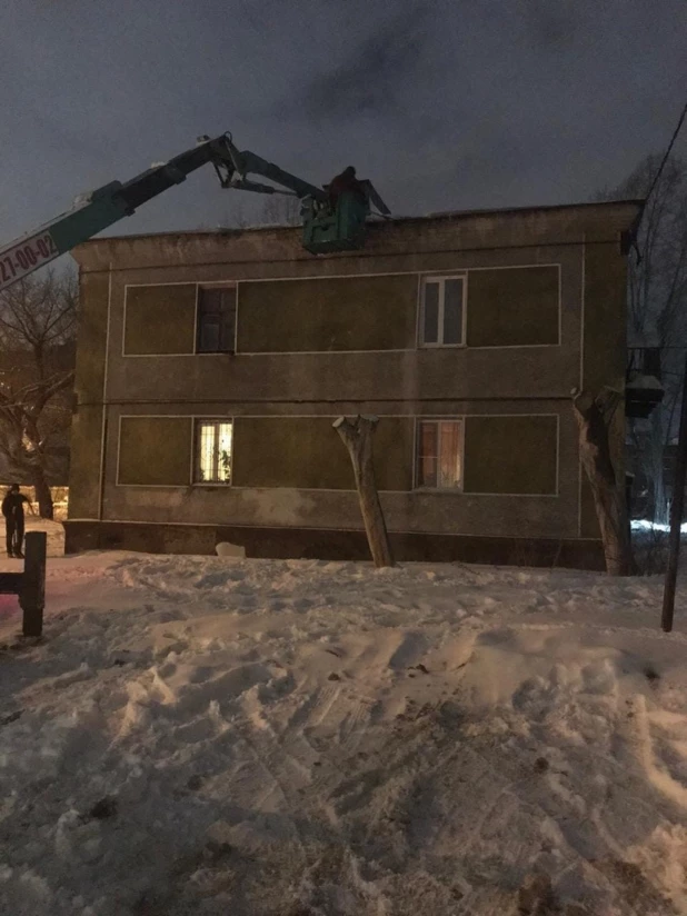 В Барнауле рухнул балкон.