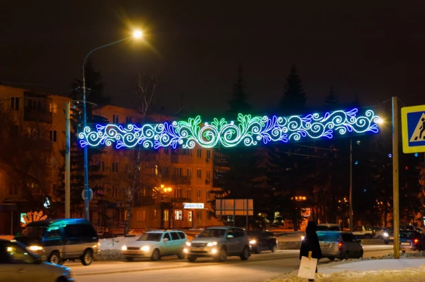 Барнаул готовится к Новому году.