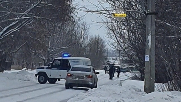 Место, где сбили насмерть новосибирского полицейского 