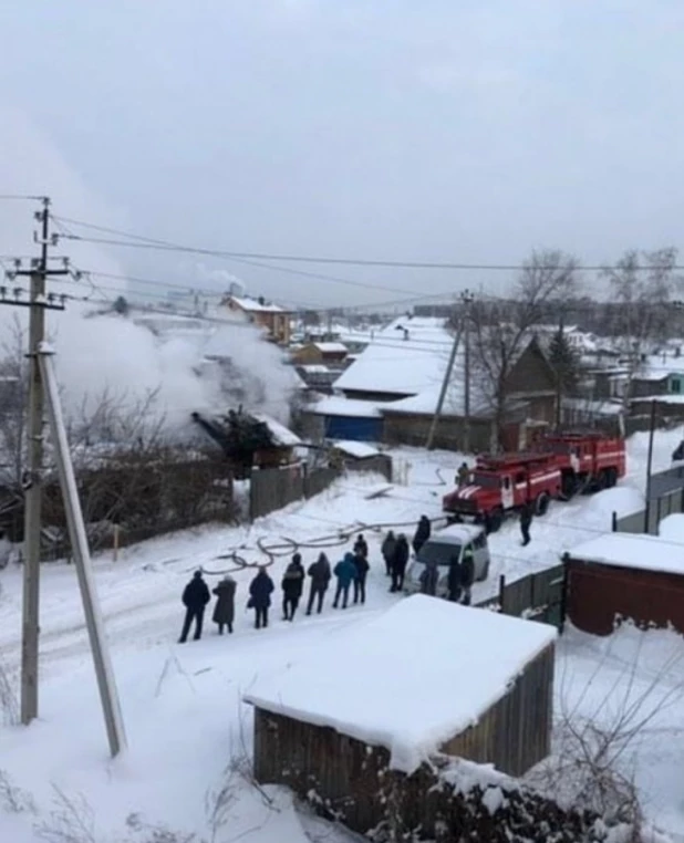 В Бийске в бане сгорел ее хозяин