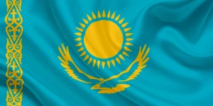 Флаг Казахстана. 
