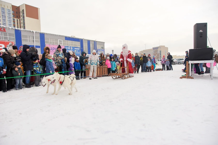 Открытие снежного городка.