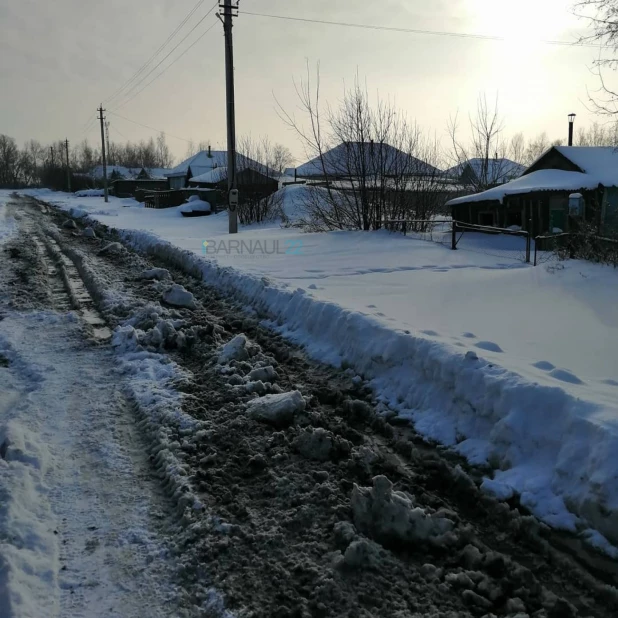 Село Топчиха. Канализация из военной части.