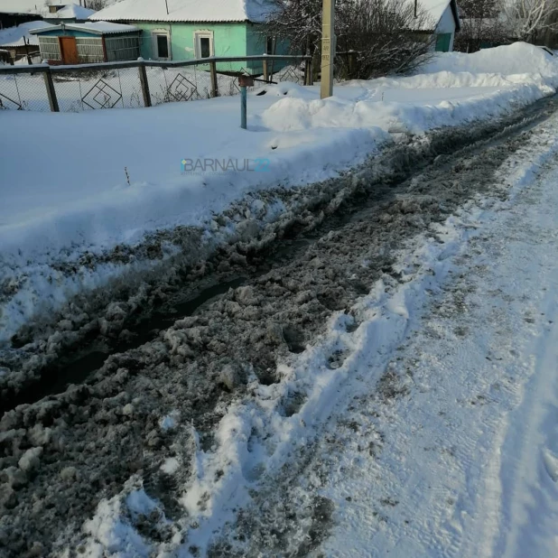 Село Топчиха. Канализация из военной части.