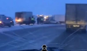 Массовое ДТП на бийской трассе.