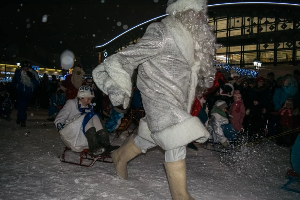 Новогодний городок на "барнаульском Арбате".