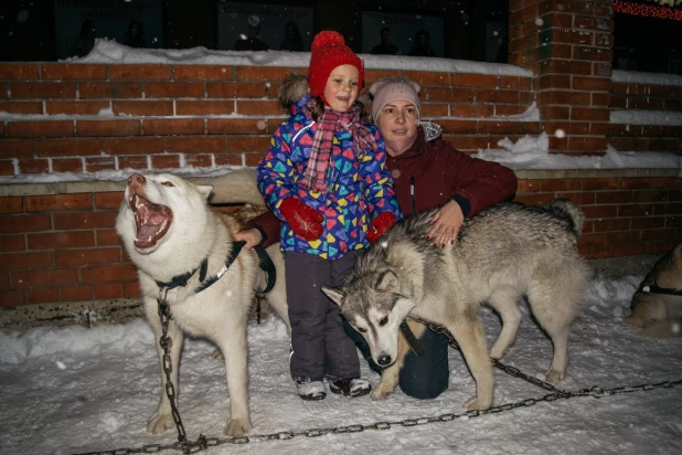 Новогодний городок на "барнаульском Арбате".