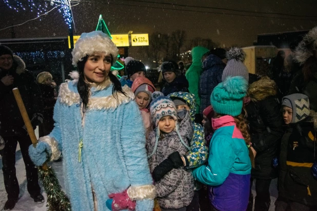 Новогодний городок на "барнаульском Арбате".