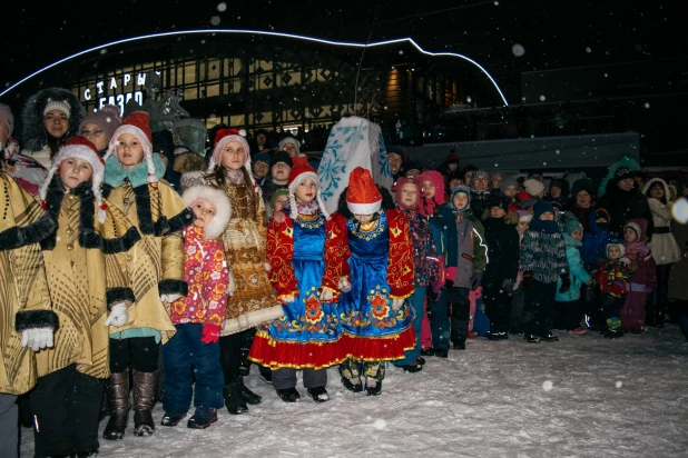 Новогодний городок на "барнаульском Арбате".