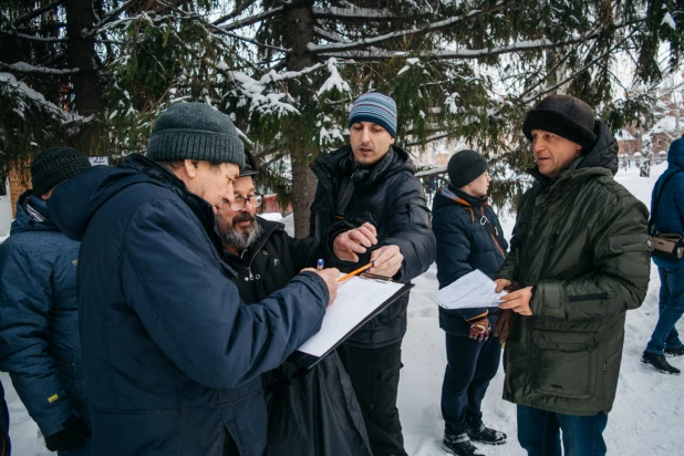 В Барнауле прошел митинг в защиту зеленых зон Барнаула