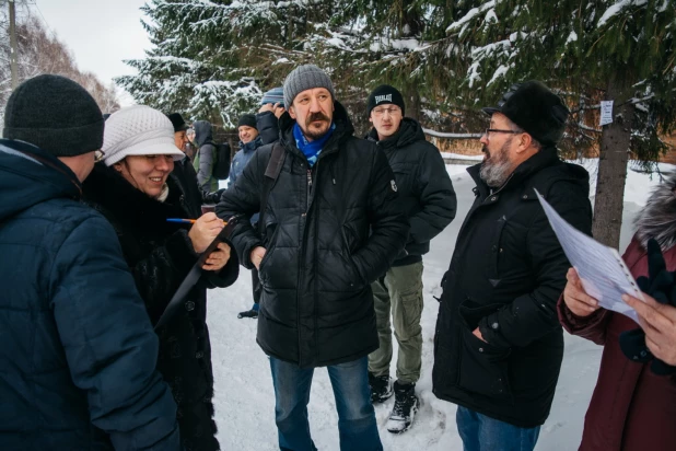 В Барнауле прошел митинг в защиту зеленых зон Барнаула