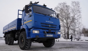 Первый беспилотный КАМАЗ в Кузбассе на шахте "Листвяжная".