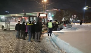 ДТП с автобусом на ул. Попова.