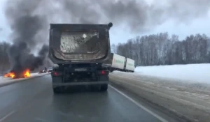 ДТП с грузовиком в Кемеровской области.