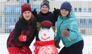 Аллея снеговиков