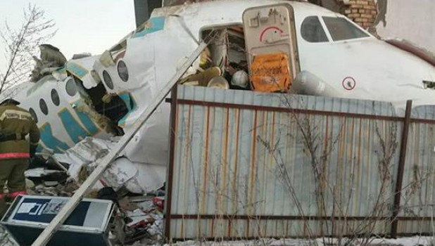Падение самолета. Казахстан.