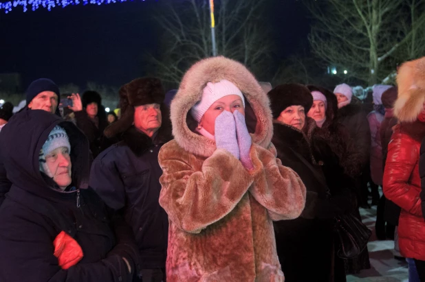 28 декабря в Барнауле на площади Сахарова открылась краевая новогодняя елка.