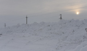 Уборка снега в Алтайском крае.