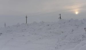 Уборка снега в Алтайском крае.