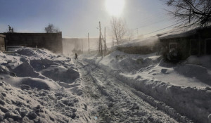 Барнаул после снежной бури 18 января 2020 года.