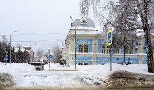 Барнаул. Очистка снега. 