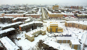 ЖК "Столичный". Вид на жилищный комплекс и Барнаул. 