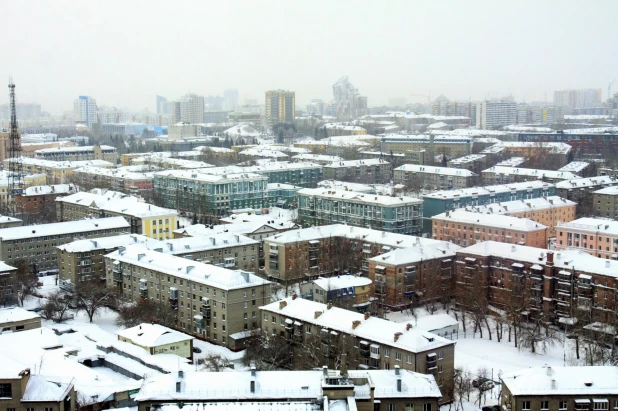 ЖК "Столичный". Вид на жилищный комплекс и Барнаул. 