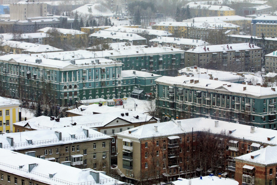 ЖК &quot;Столичный&quot;. Вид на жилищный комплекс и Барнаул. 