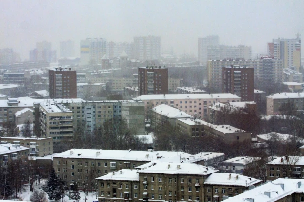 ЖК "Столичный". Вид на жилищный комплекс и Барнаул. 