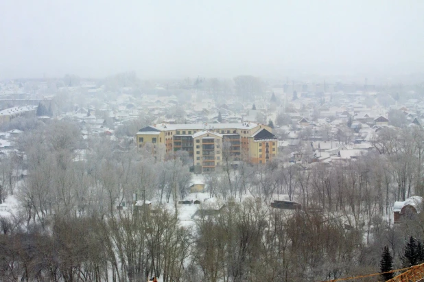 ЖК "Столичный". Вид на жилищный комплекс и Барнаул. 