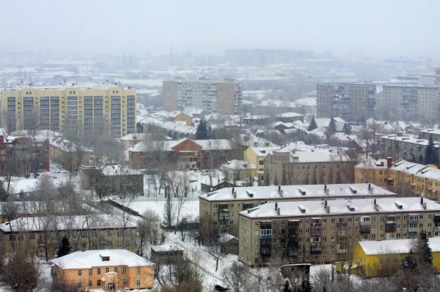 ЖК "Столичный". Вид на жилищный комплекс и Барнаул. 