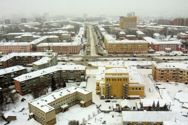 ЖК "Столичный". Вид на жилищный комплекс и Барнаул. 