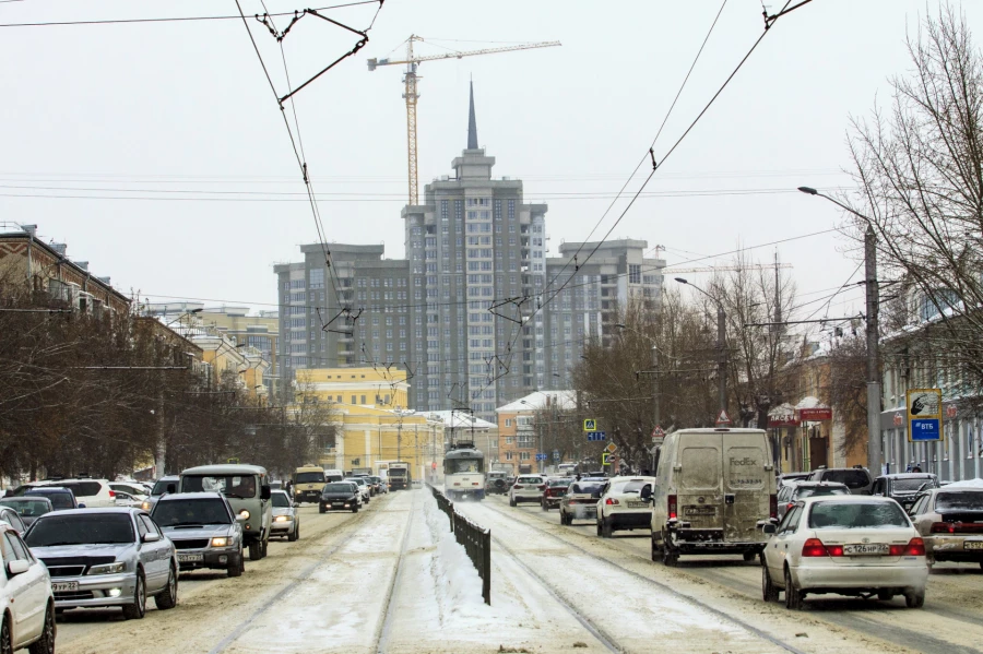 ЖК &quot;Столичный&quot;. Вид на жилищный комплекс и Барнаул. 