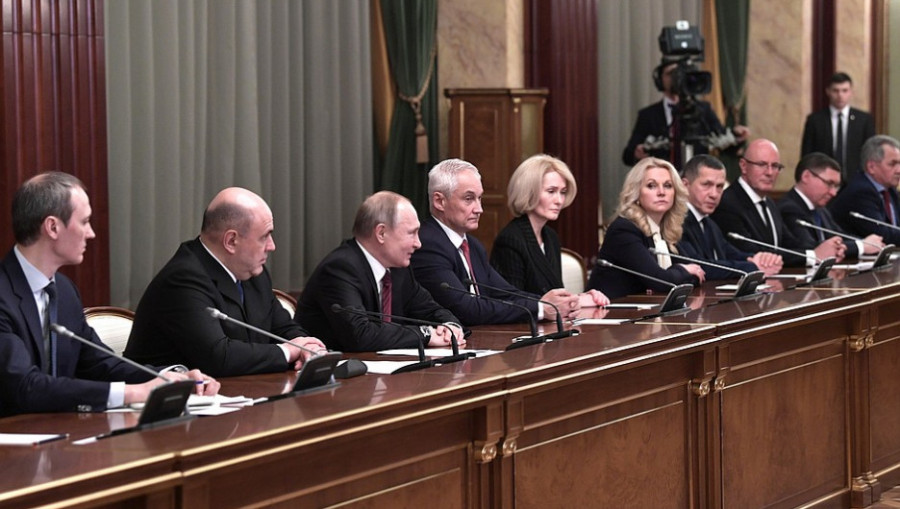 Встреча Владимира Путина с новым правительством. 21 января 2020 года.