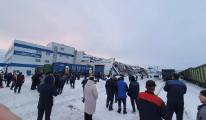 В Прокопьевске рухнула крыша завода.