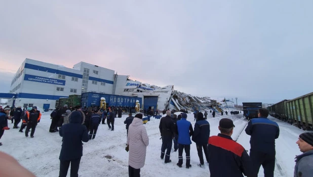 В Прокопьевске рухнула крыша завода.
